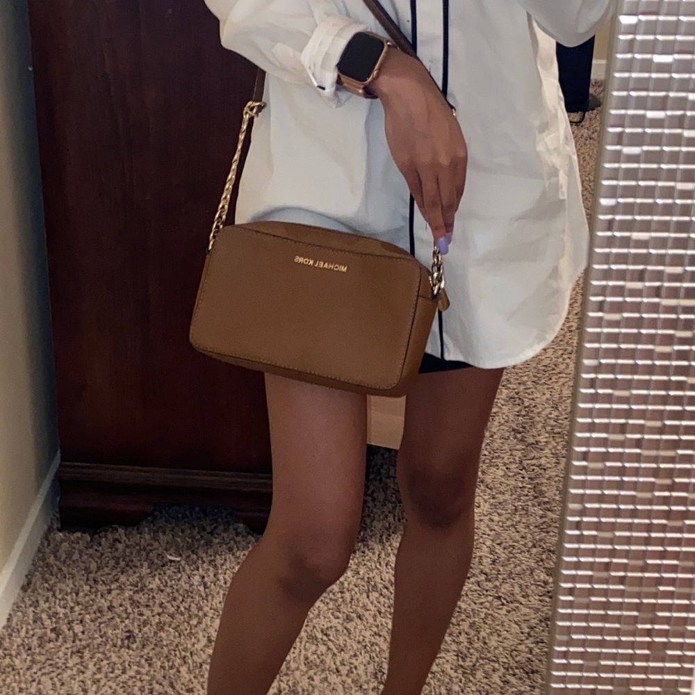 Michael Kors Brown Crossbody Purse worn couple of times